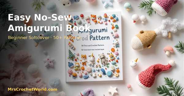 Easy No-Sew Amigurumi crochet pattern book for beginners 50 plushie patterns softcover MrsCrochetWorld