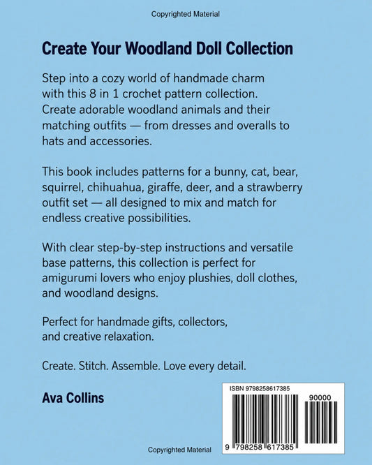 woodland animal amigurumi crochet page 1 — 8 designs PDF MrsCrochetWorld