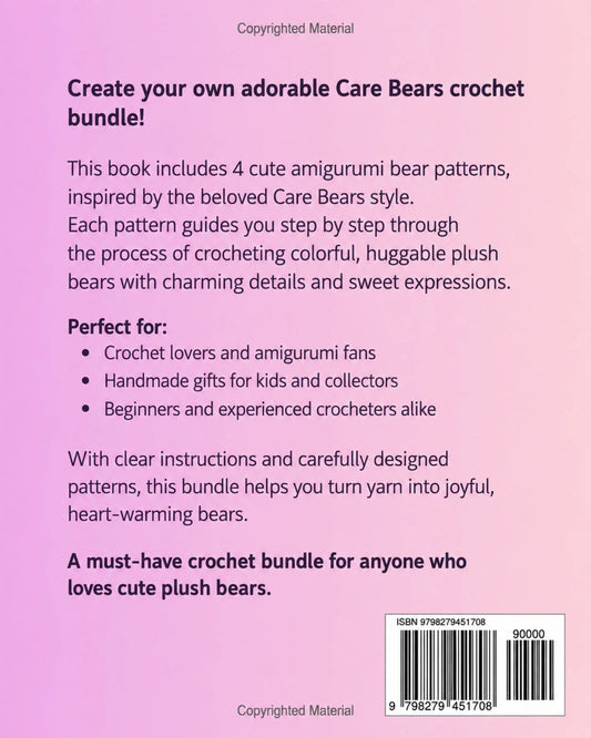 Care Bears crochet pattern book interior page 2 — amigurumi PDF MrsCrochetWorld