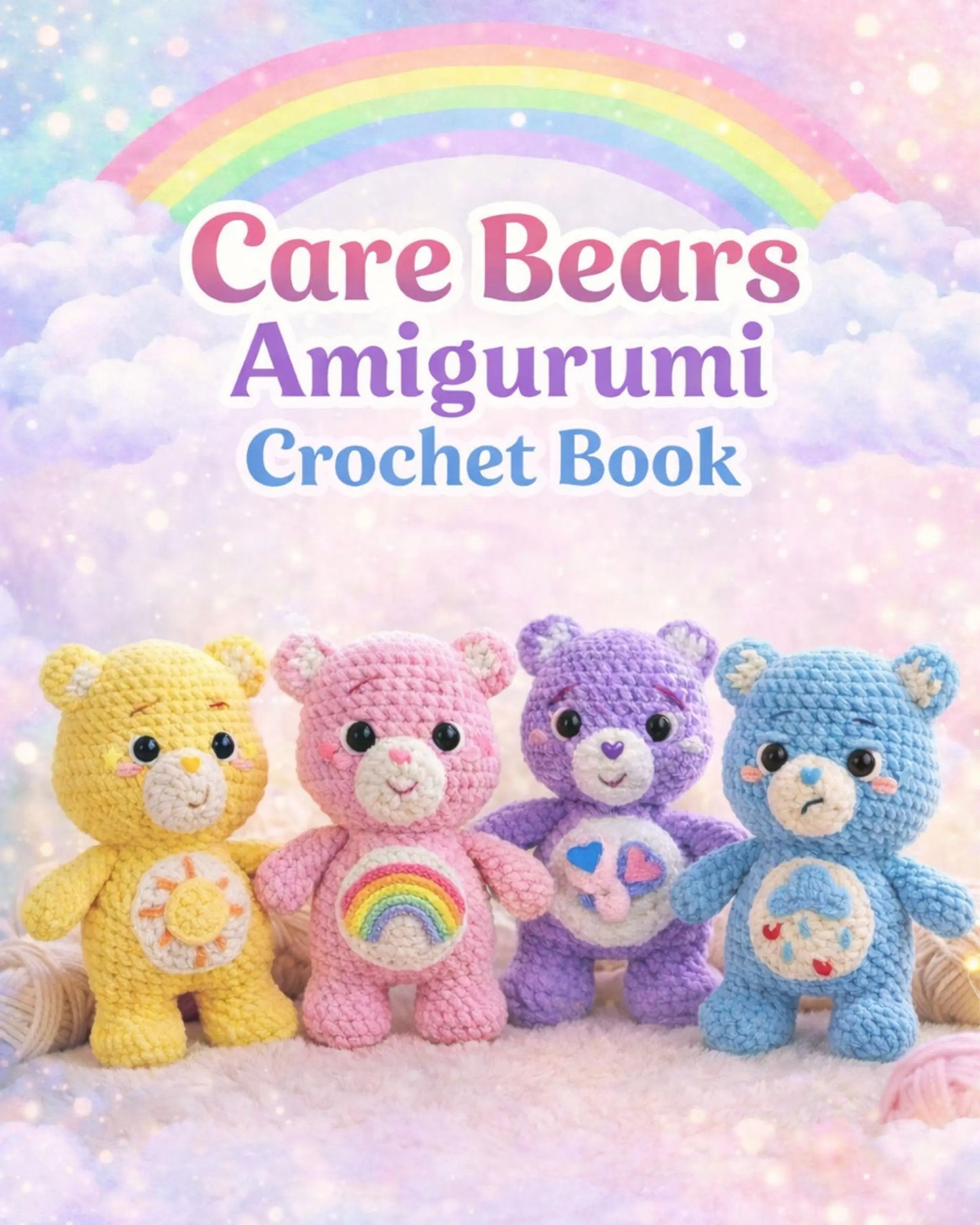 Care Bears Crochet Pattern Book — 4 Amigurumi Designs