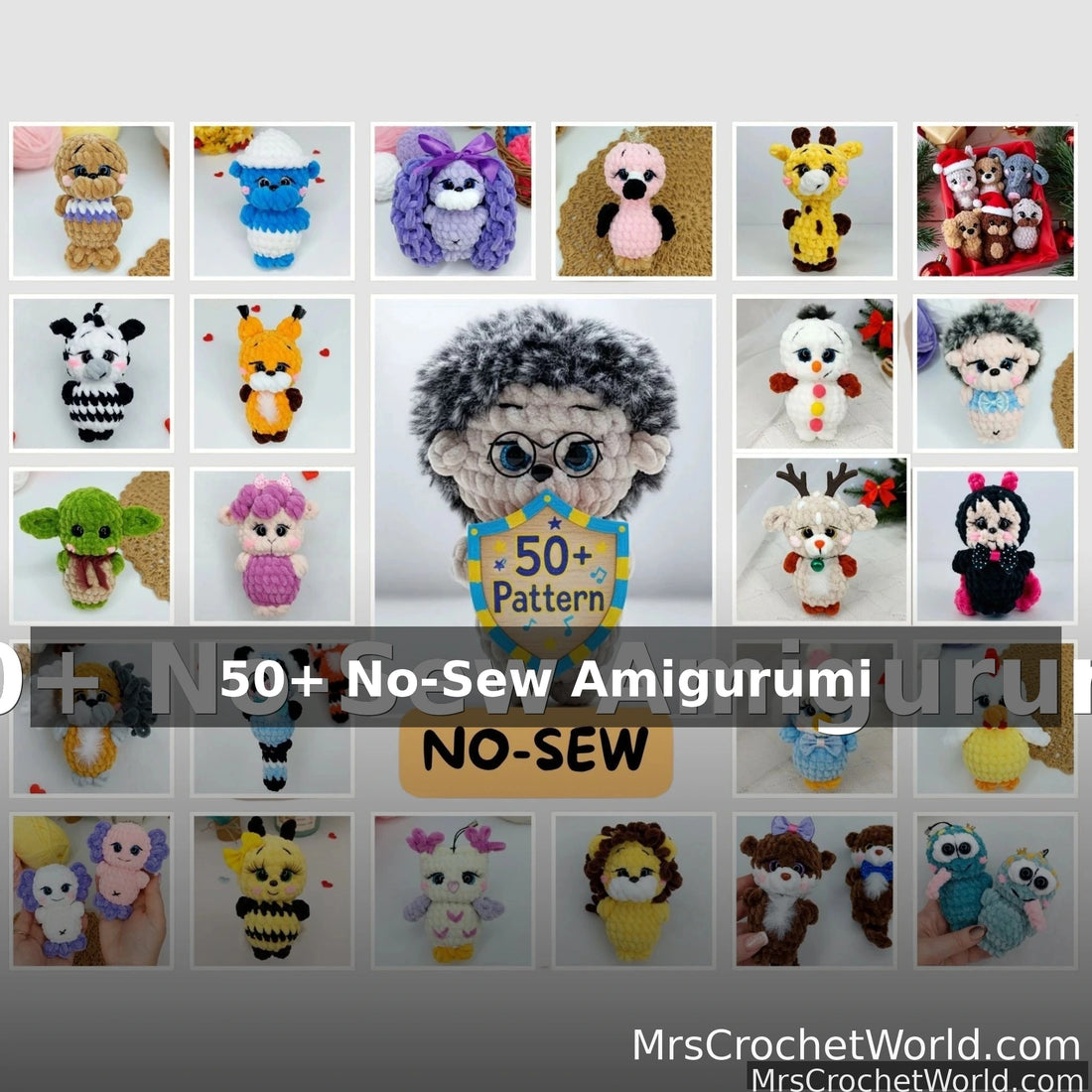 no sew amigurumi crochet pattern bundle pdf