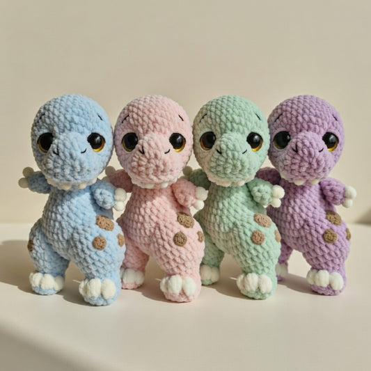 Common crochet mistakes — T-Rex amigurumi example for troubleshooting