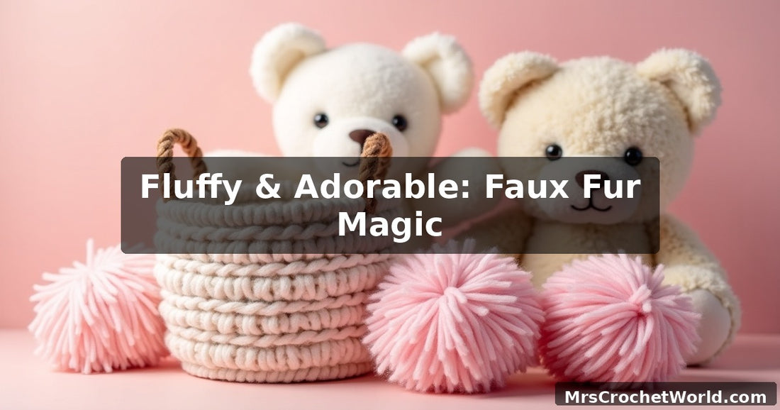 Faux fur yarn amigurumi tutorial - MrsCrochetWorld