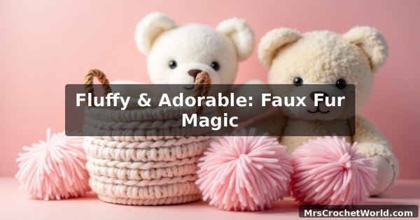 Faux fur yarn amigurumi tutorial - MrsCrochetWorld