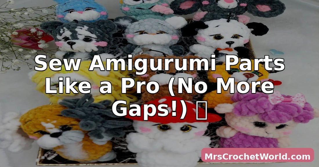 How to sew amigurumi parts together — MrsCrochetWorld complete assembly tutorial
