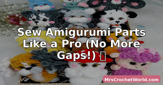 How to sew amigurumi parts together — MrsCrochetWorld complete assembly tutorial
