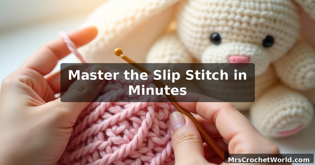 How to slip stitch crochet - MrsCrochetWorld