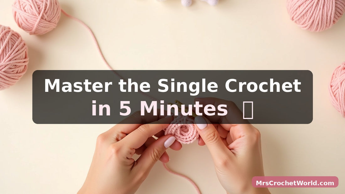 How to single crochet step-by-step tutorial featured image