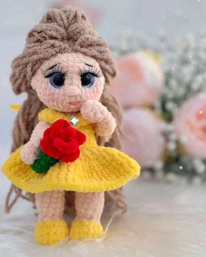princess crochet doll amigurumi page 12 — PDF tutorial MrsCrochetWorld