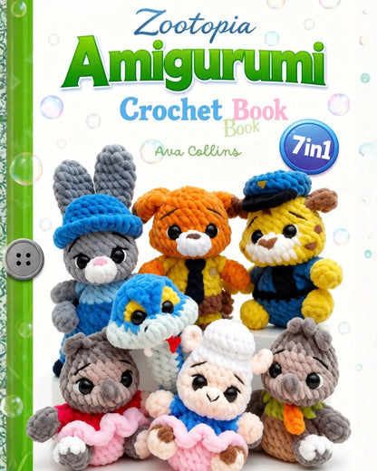 Animal town amigurumi crochet book — 7-in-1 PDF by MrsCrochetWorld
