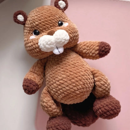 Beaver Crochet Pattern PDF, Cute Beaver Amigurumi Pattern