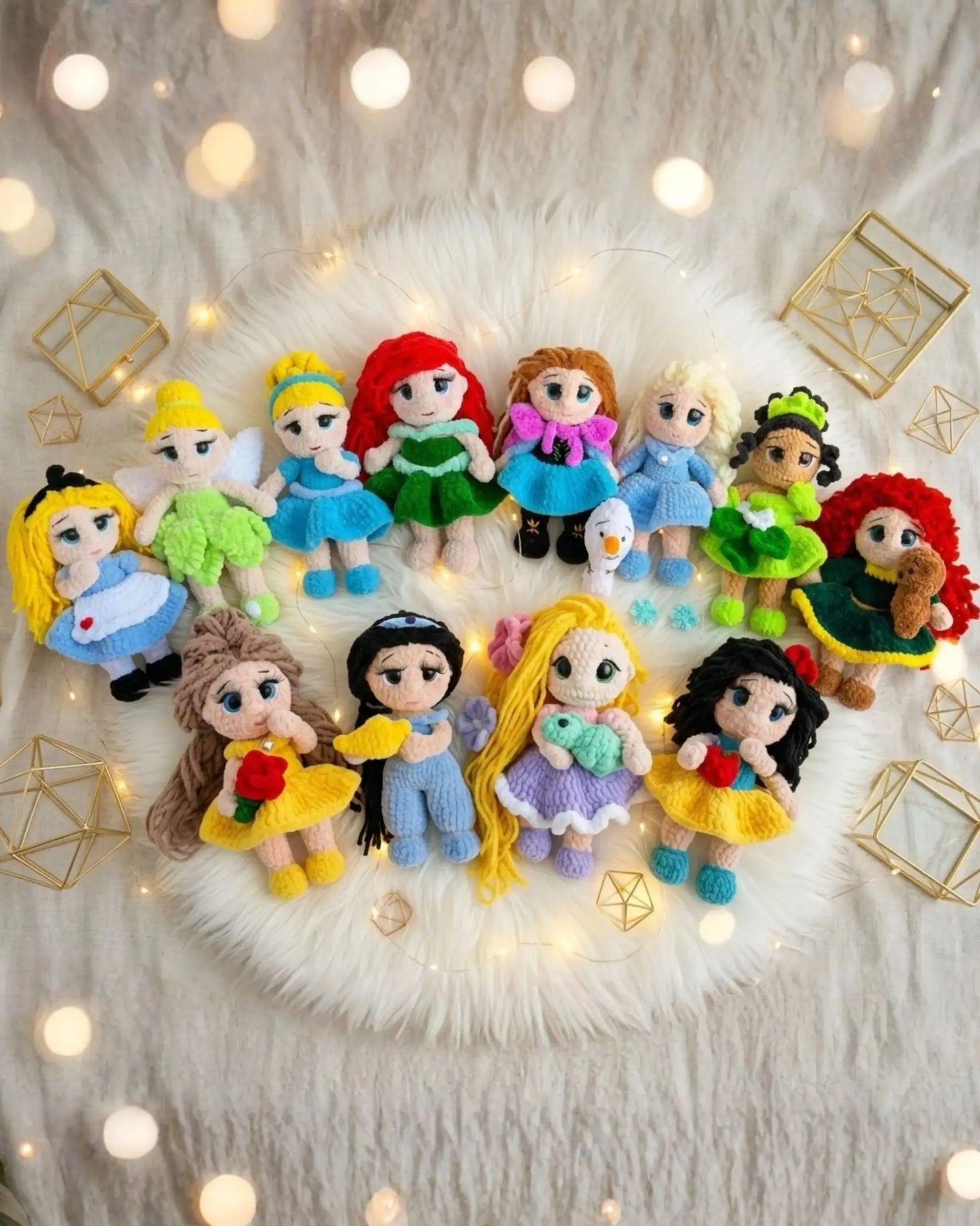 princess crochet doll pattern page 2 — amigurumi PDF MrsCrochetWorld