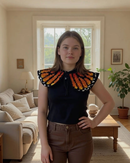 monarch butterfly crochet pattern page 2 — cardigan tutorial PDF