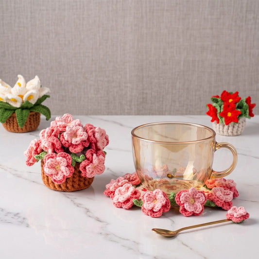Crochet Flower Coaster Pattern Design 2 – Daisy, PDF Instant Download by MrsCrochetWorld