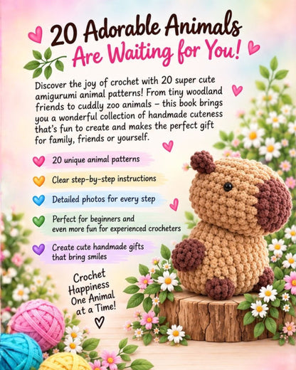 The Cuddly Crochet Zoo – Crochet Pattern Book