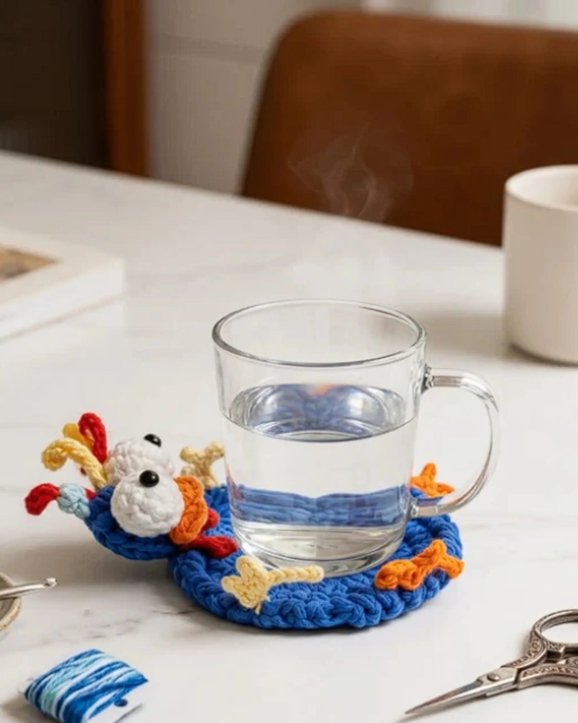 crochet coaster pattern page 2 — no-sew animal designs MrsCrochetWorld