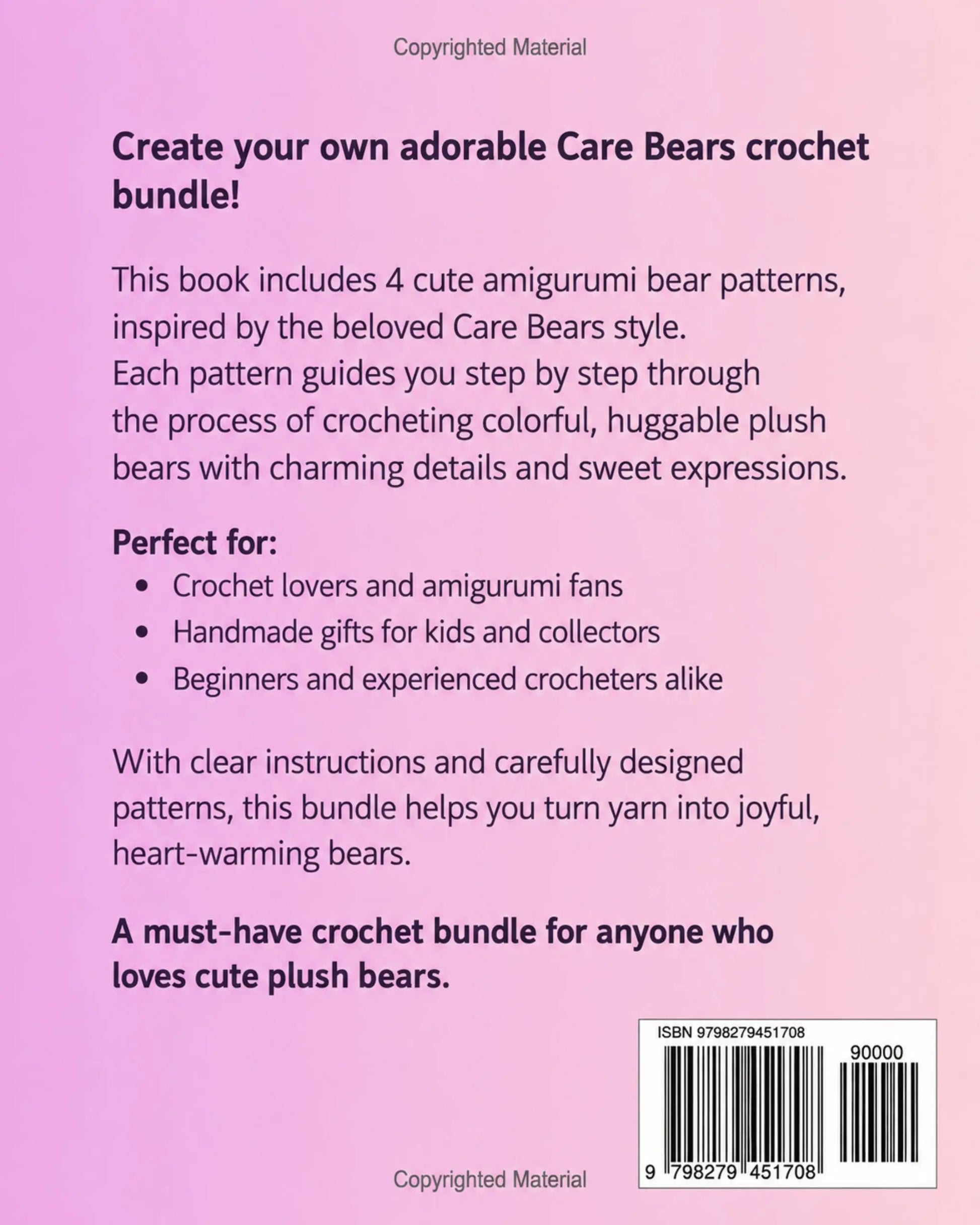 Care Bears crochet pattern book interior page 2 — amigurumi PDF MrsCrochetWorld