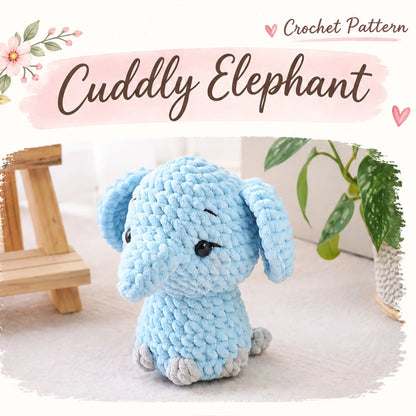 Cuddly Elephant Amigurumi Crochet Pattern - Cuddly Animals Bundle by MrsCrochetWorld