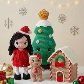 4-in-1 Christmas Amigurumi Bundle — Crochet Pattern PDF