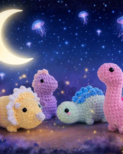 dino crochet amigurumi pattern page 4 — PDF tutorial MrsCrochetWorld