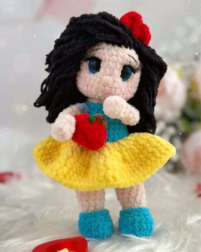 princess crochet doll pattern page 4 — 12 amigurumi designs PDF