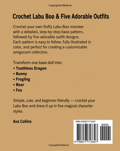 Mischief Critters crochet amigurumi pattern page 7 — plushie tutorial PDF MrsCrochetWorld