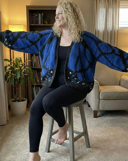 monarch butterfly crochet cardigan page 7 — beginner pattern PDF