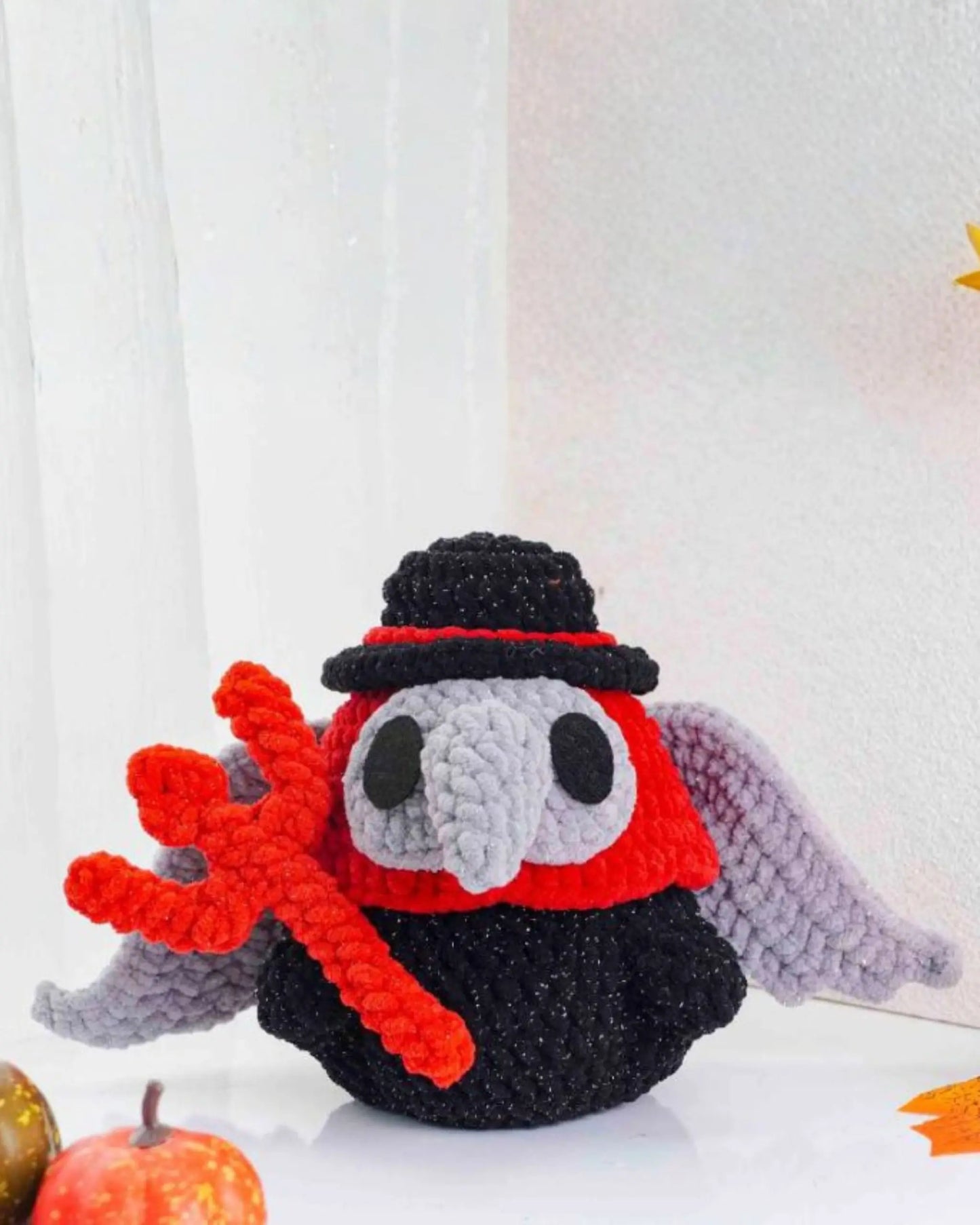 Pumpkin snail Halloween amigurumi pattern by MrsCrochetWorld