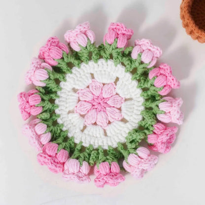 Crochet Flower Coaster Pattern Design 9 – Boho Style PDF by MrsCrochetWorld