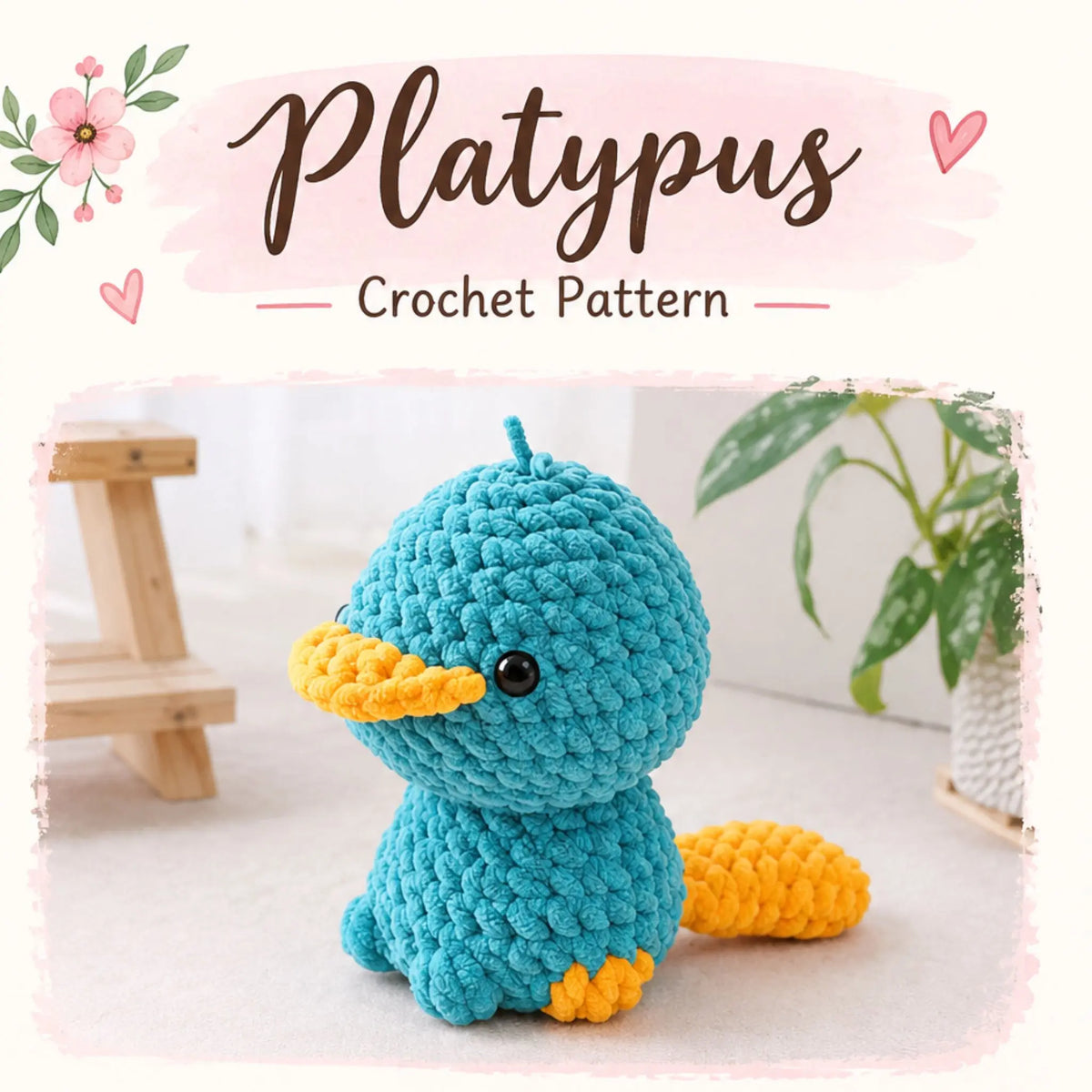 Platypus Amigurumi Crochet Pattern - Cuddly Animals Bundle by MrsCrochetWorld