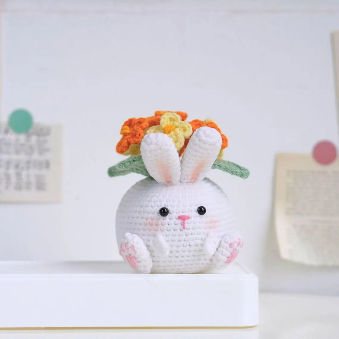 Blossom Critter Pots Crochet Pattern 2 – Amigurumi Plant Pot PDF by MrsCrochetWorld