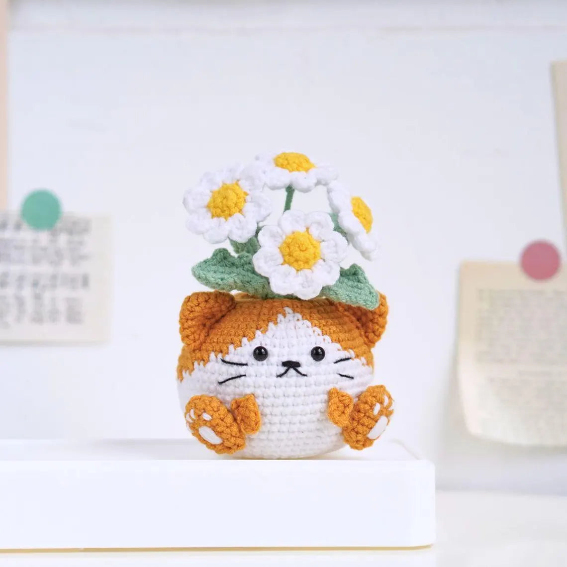 Blossom Critter Pots Crochet Pattern 4 – Cute Critter PDF Download by MrsCrochetWorld