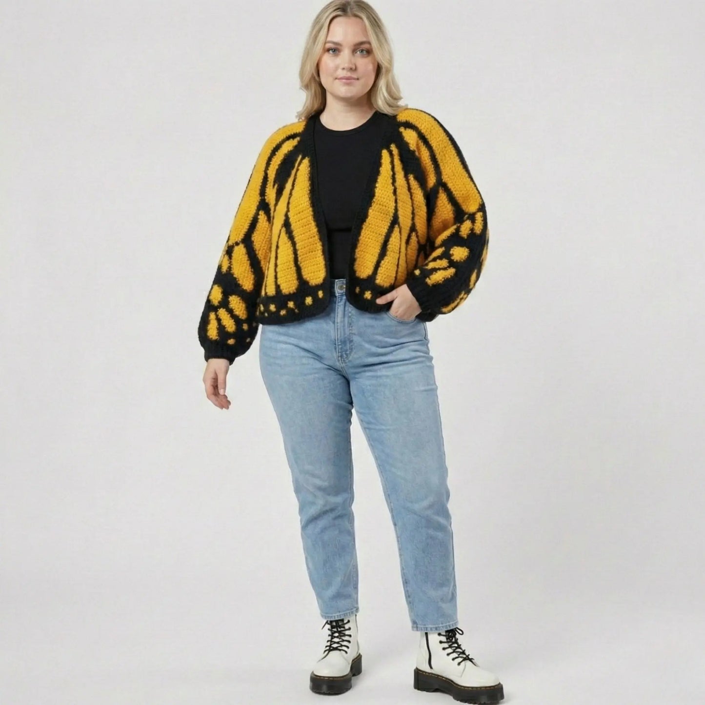Monarch Butterfly Cardigan Crochet Pattern