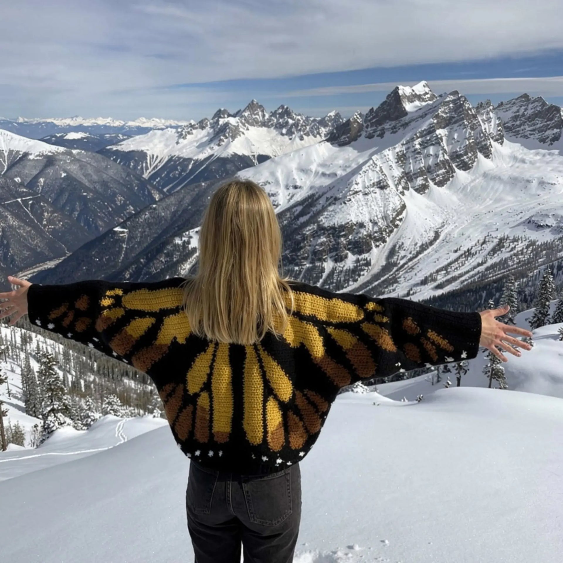 Crochet Wing Cloak Monarch Butterfly Cardigan Crochet Pattern PDF – MrsCrochetWorld