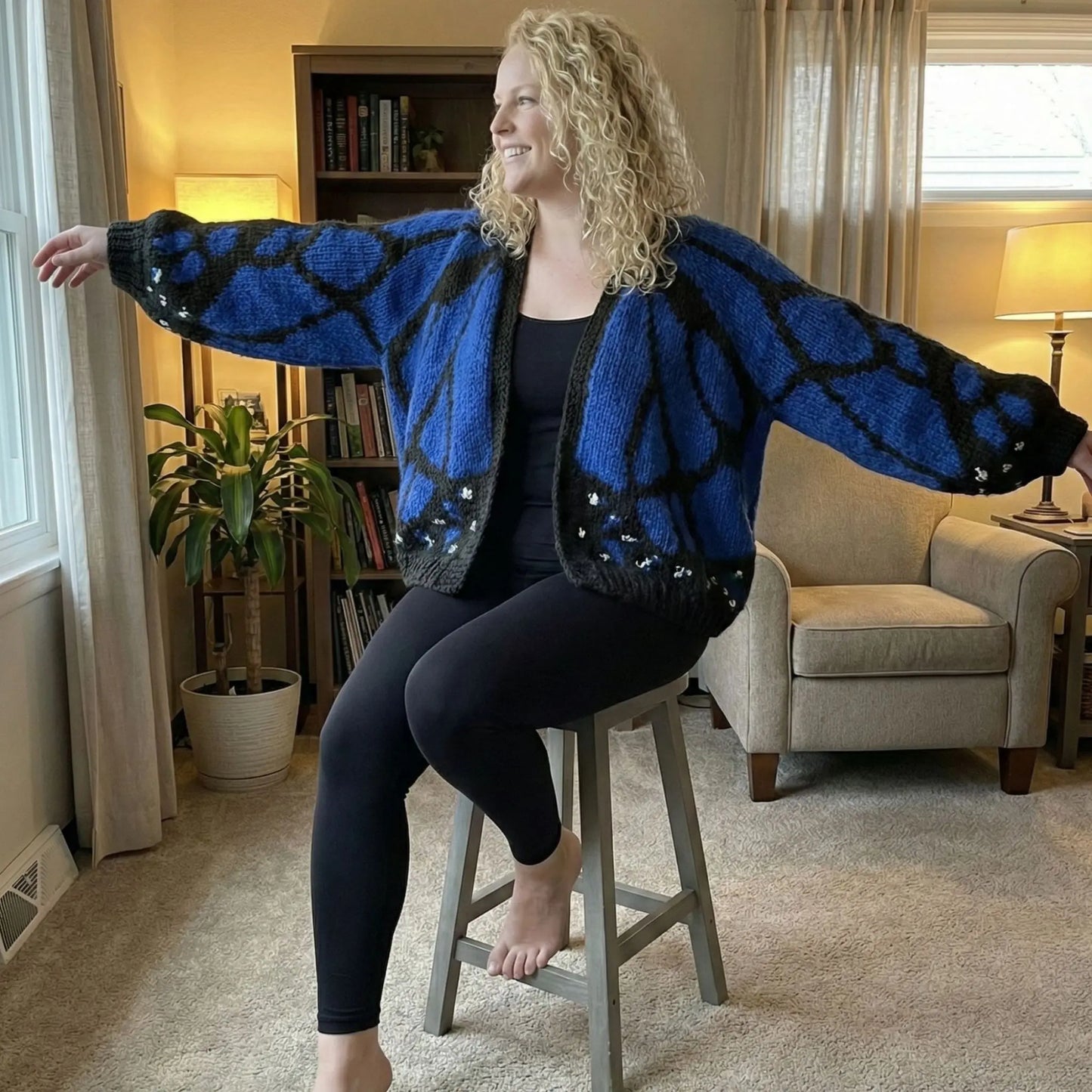 Monarch Butterfly Cardigan Crochet Pattern