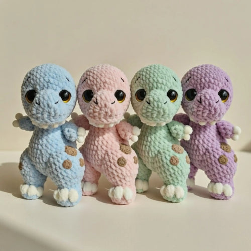T-Rex Dinosaur Crochet Pattern — Amigurumi Beginner PDF crochet pattern PDF by MrsCrochetWorld