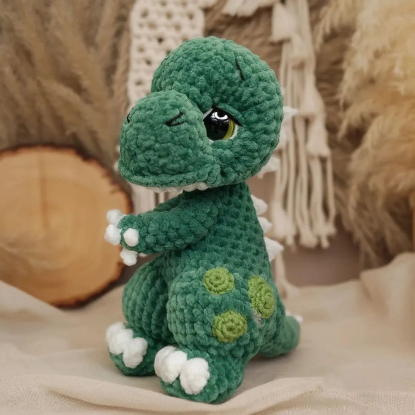 T-Rex Dinosaur Crochet Pattern — Amigurumi Beginner PDF