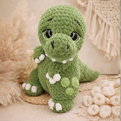T-Rex Dinosaur Crochet Pattern — Amigurumi Beginner PDF
