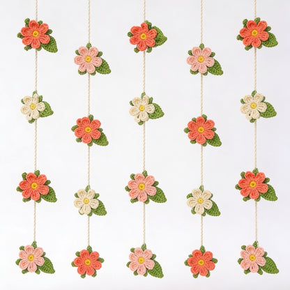 Flower Garland Crochet Pattern Decor Home