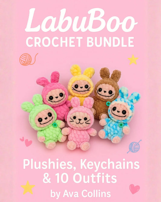 LabuBoo Crochet Pattern Book — 5 Plushie Amigurumi