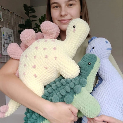 Dinosaur Crochet Pattern Bundle PDF – 4-in-1