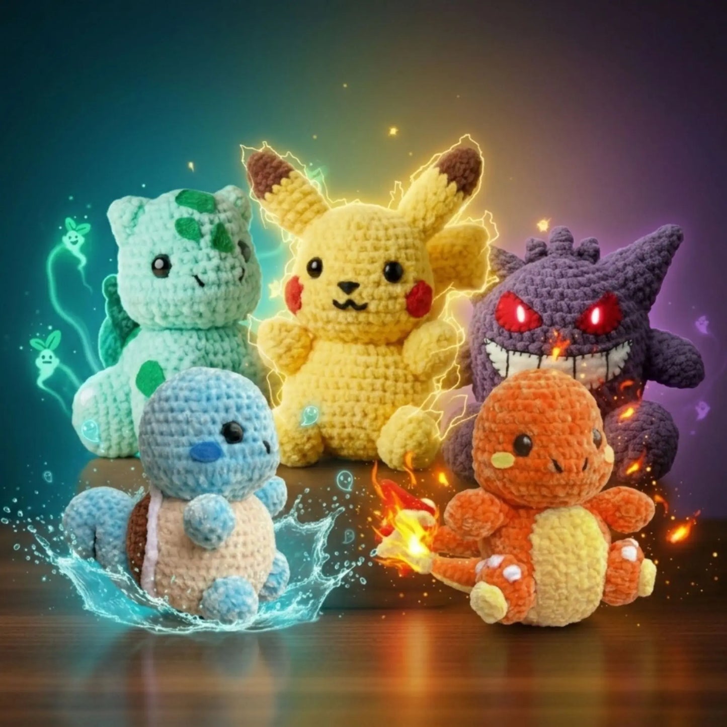 Pokémon-Inspired Crochet Patterns — 5in1 Bundle PDF