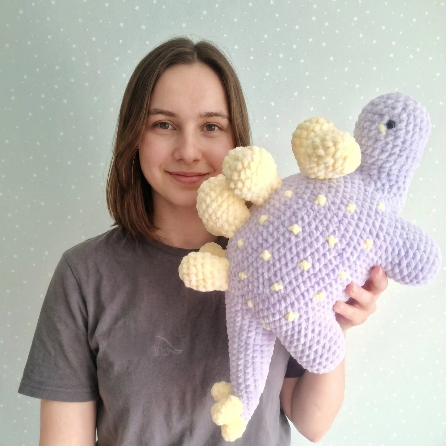 Easy Stegosaurus Crochet Pattern (PDF) for Beginners