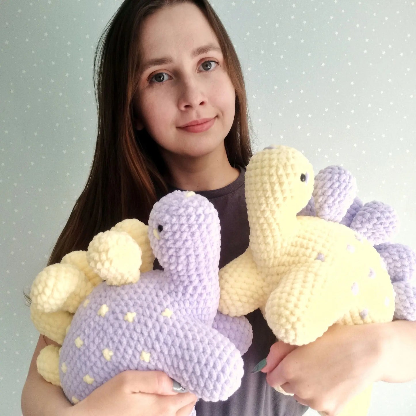 Easy Stegosaurus Crochet Pattern (PDF) for Beginners