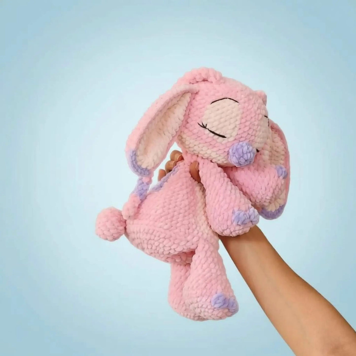 Stitch & Angel Snuggler Lovey Crochet Pattern PDF Video Tutorial US English