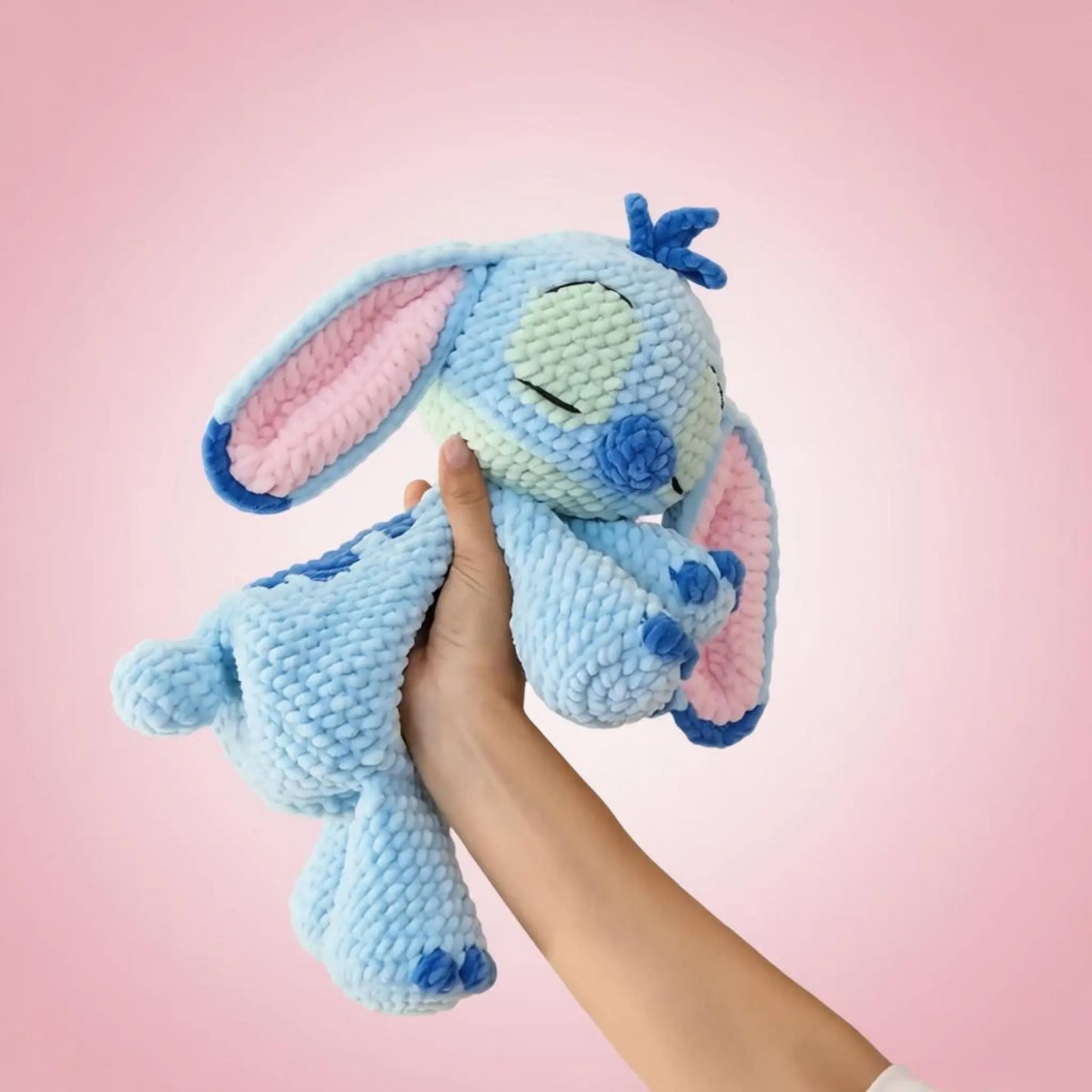 Stitch & Angel Snuggler Lovey Crochet Pattern PDF Video Tutorial US English