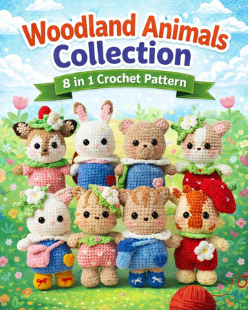 Woodland Animal Crochet Book — 8 Amigurumi Patterns