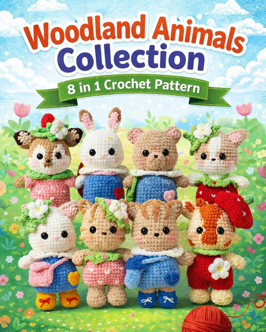 Woodland Animal Crochet Book — 8 Amigurumi Patterns