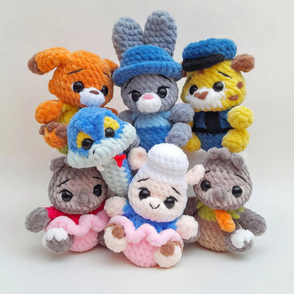 Zootopia Amigurumi Crochet Pattern — 7in1 Bundle PDF