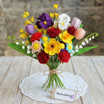9-in-1 Flower Crochet Pattern Bundle — PDF Download